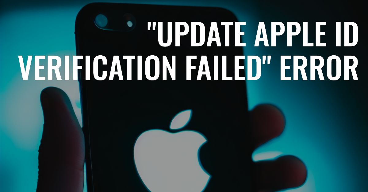 How To Fix "Update Apple ID Verification Failed" Error - IKream