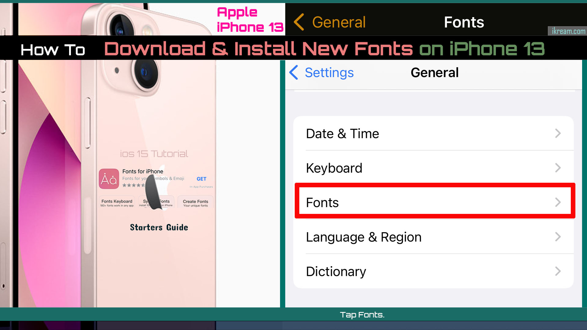 How to Download and Install New Fonts on iPhone 13