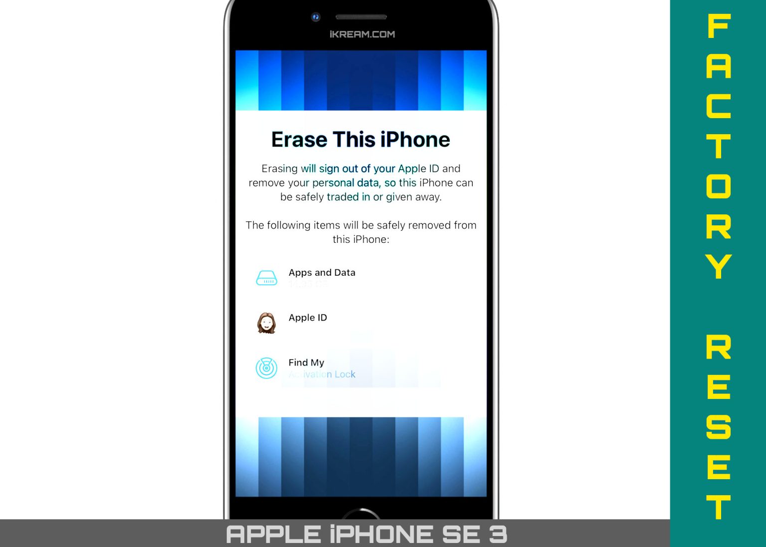 How to Factory Reset iPhone SE 3 2022 iKream