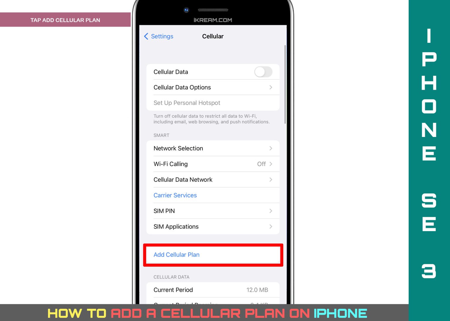 How To Add Cellular Plan On IPhone IKream