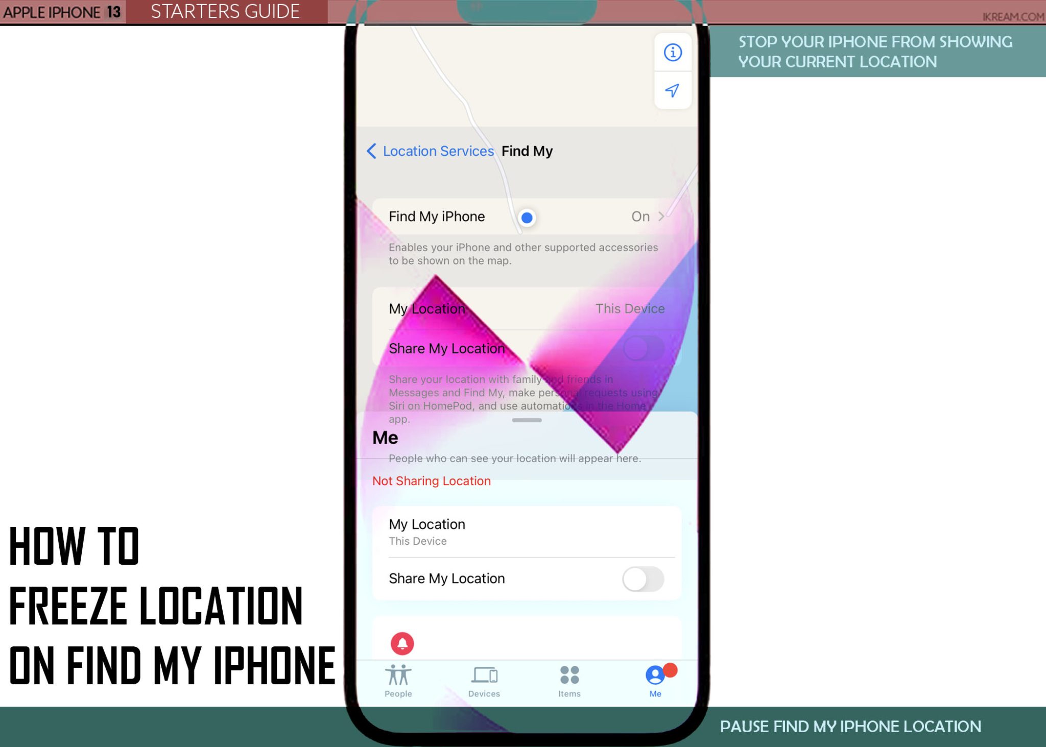 How to Freeze Location on Find My iPhone - iKream