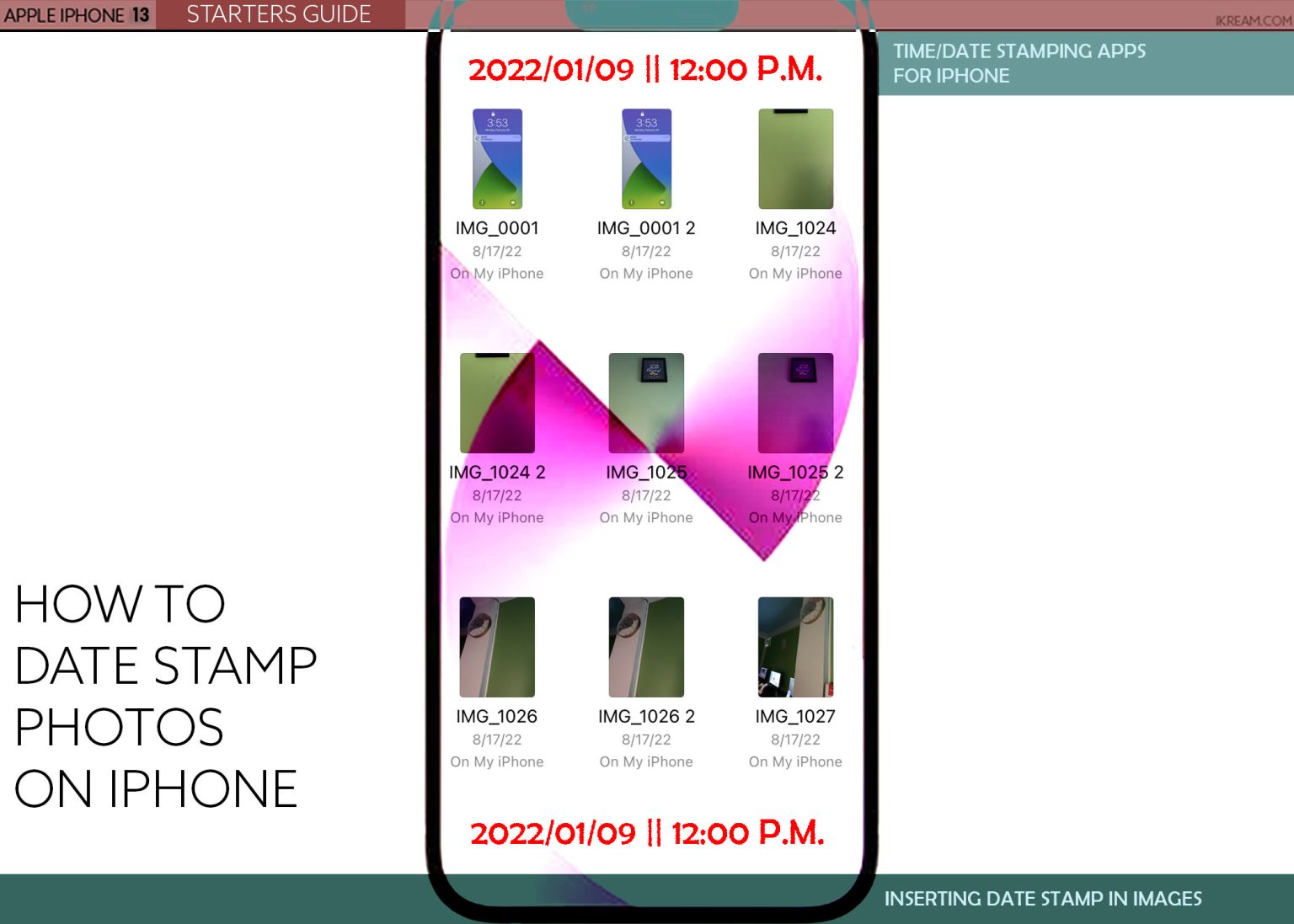 How To Date Stamp Photos On IPhone IKream