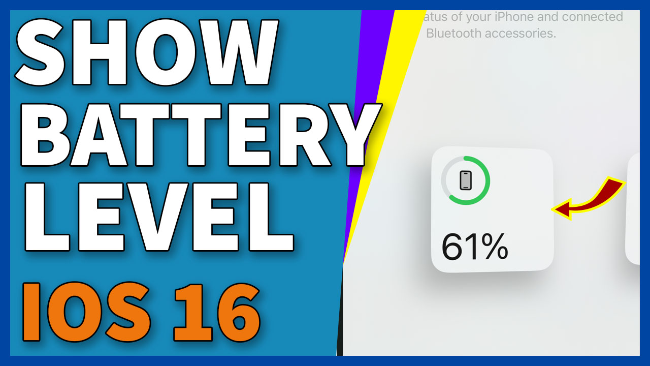 How To Show Battery Percentage In Ios 16 Ikream 4906