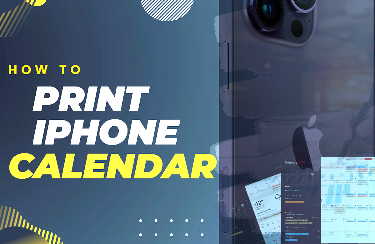 How To Print IPhone Calendar IKream